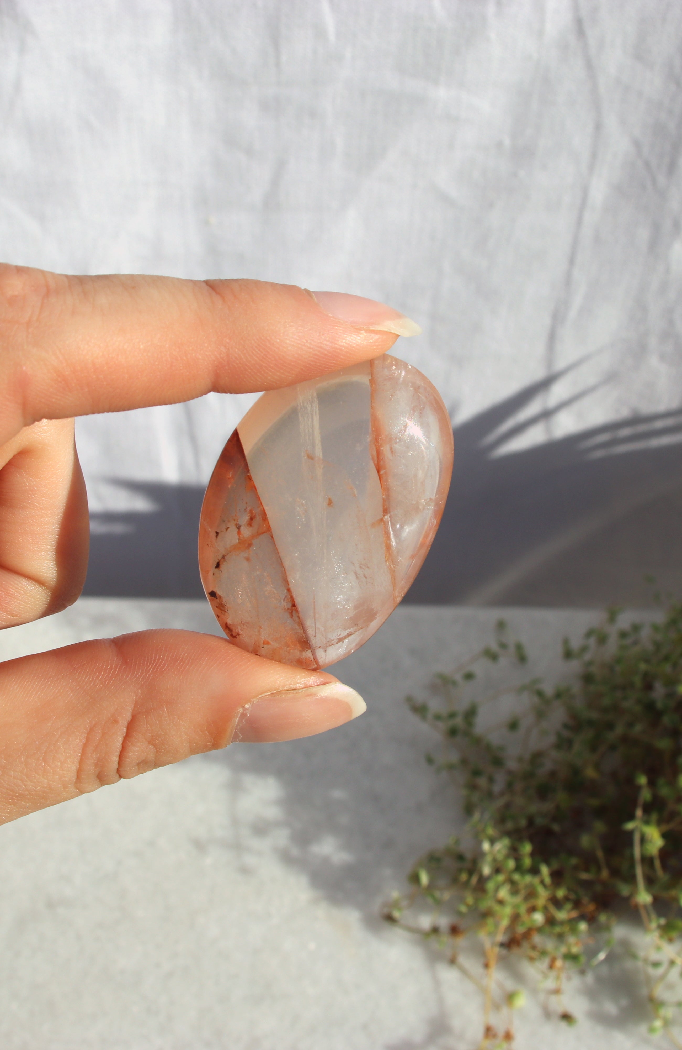 Lithium Quartz Palm Stone